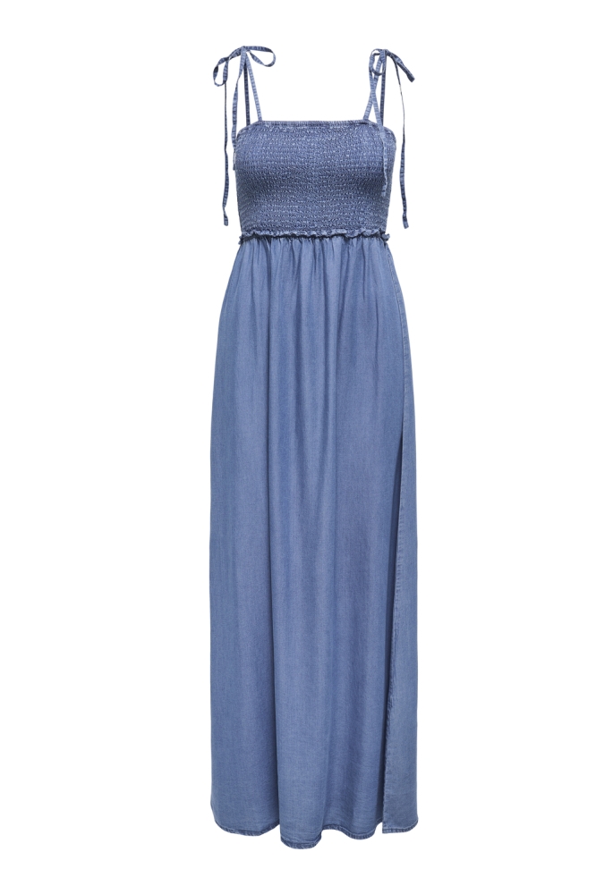 ONLCHARIS LIFE SMOCK MAXI DRESS WVN 15345985 Medium Blue Denim 